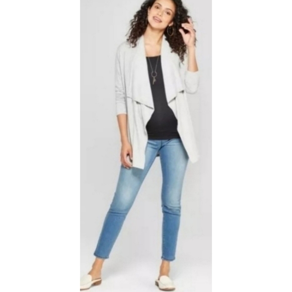 Isabel Maternity by Ingrid & Isabel Denim - Isabel Maternity Crossover Panel Jeggings Medium Wash Size 12